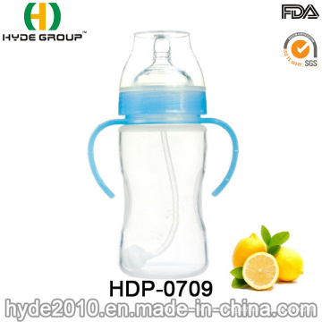 BPA-freie Lebensmittelqualität Kunststoff Baby Babyflasche (HDP-0709)